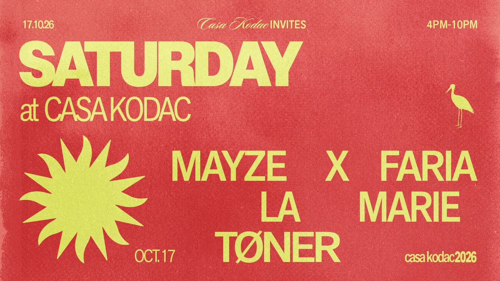 Saturday at Casa Kodac